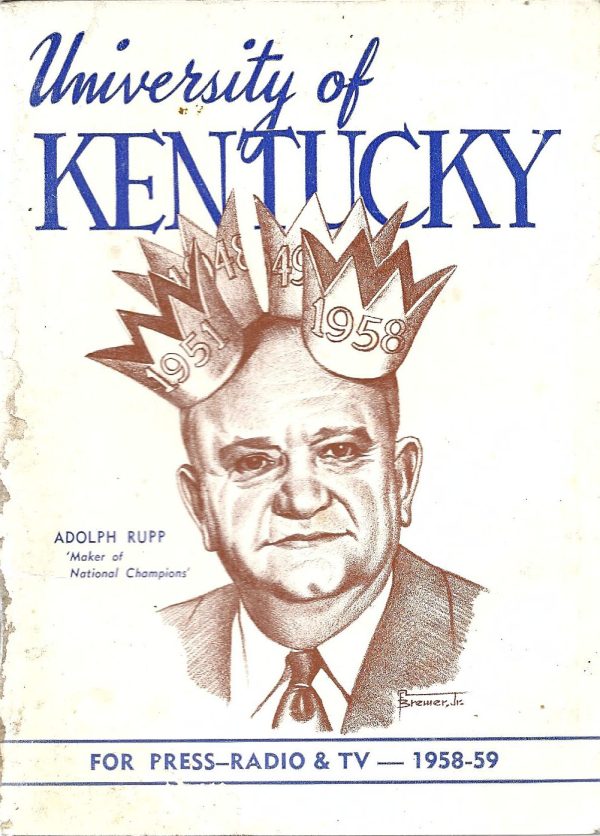 1958-59 Kentucky Wildcats men's basketball media guide