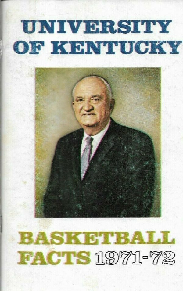 1971-72 Kentucky Wildcats men's basketball media guide