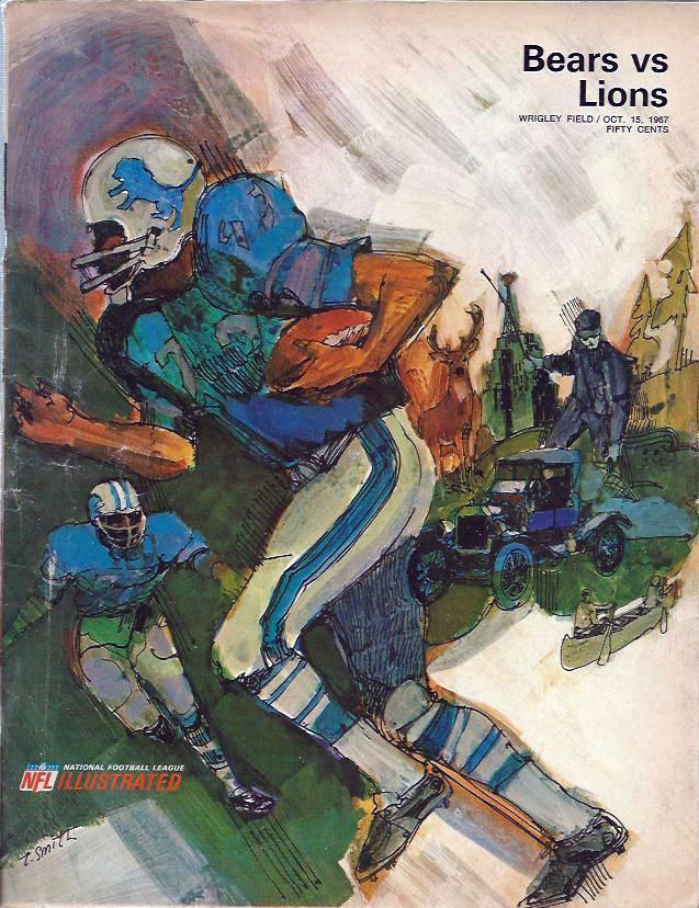 NFL Program: Chicago Bears vs. Detroit Lions (October 15, 1967)