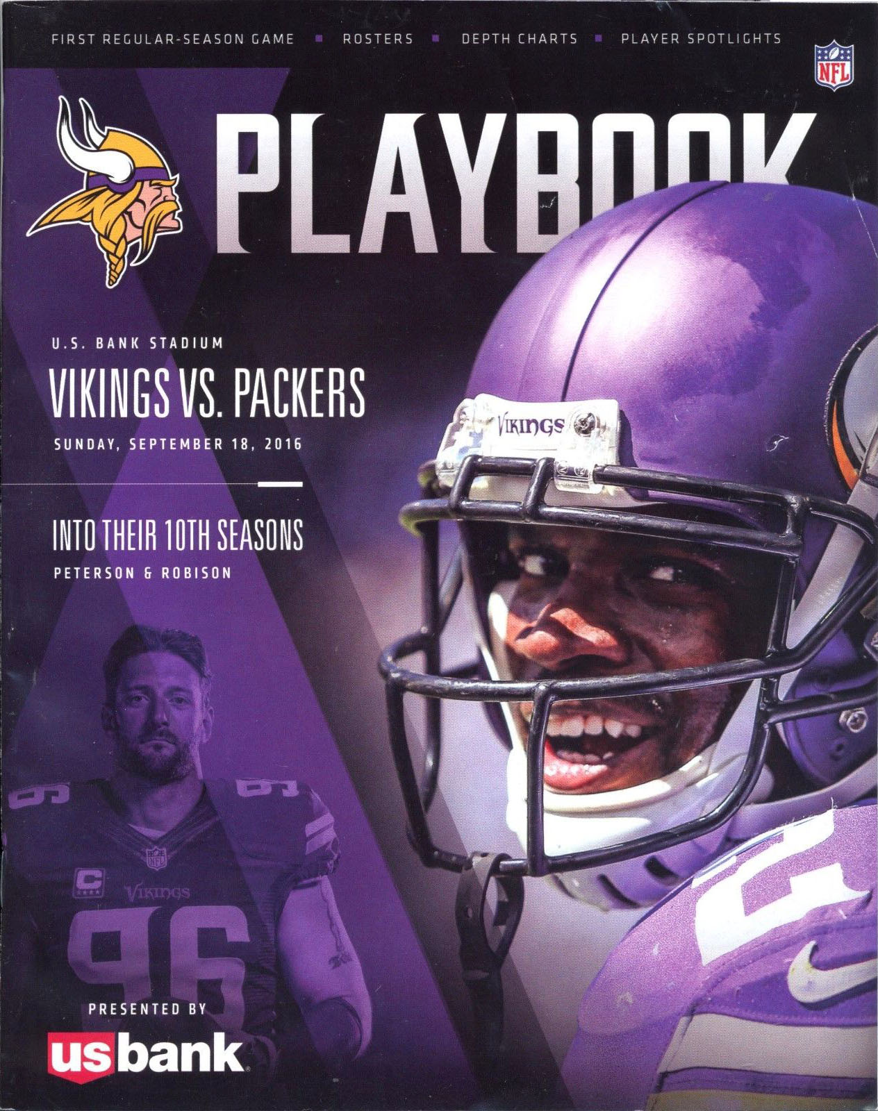 NFL Program: Minnesota Vikings vs. Green Bay Packers (September 18, 2016)