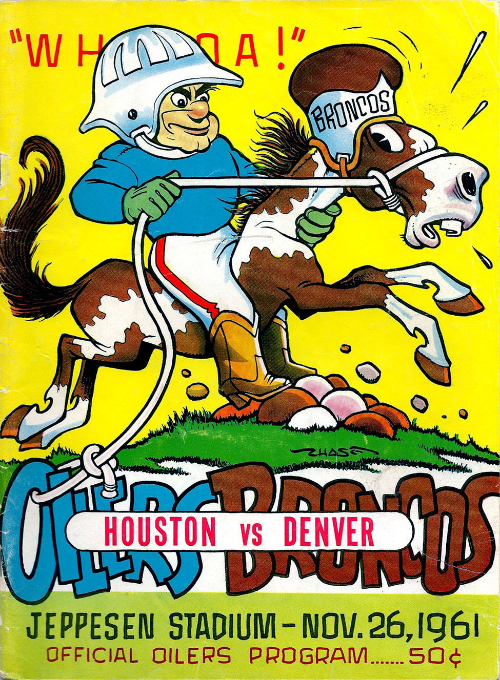 Houston Oilers vs. Denver Broncos (November 26, 1961)