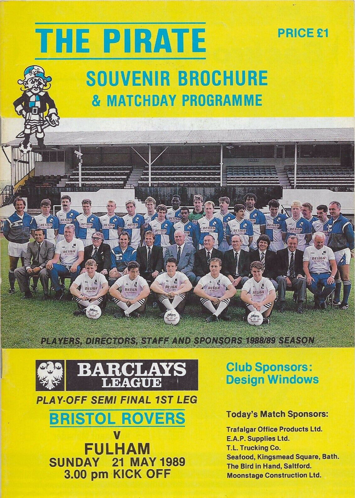 Bristol Rovers vs. Fulham (May 21, 1989)