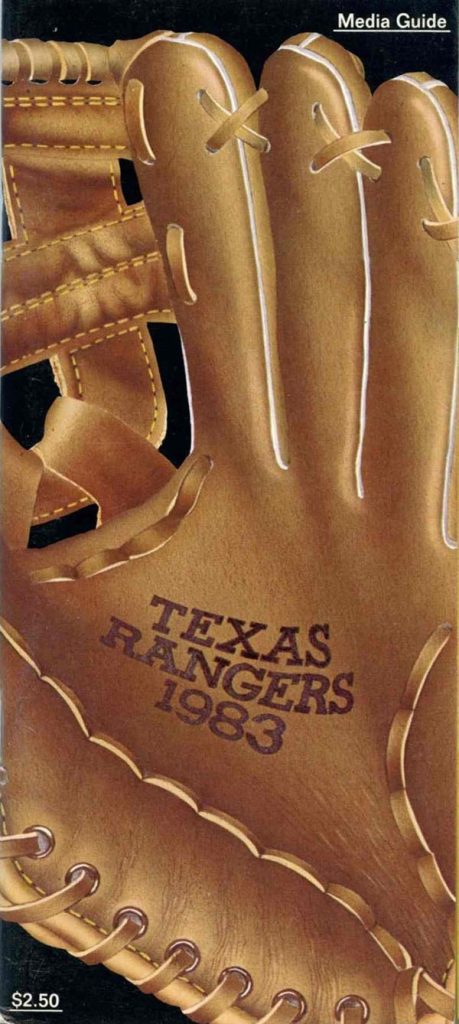 MLB Media Guide: Texas Rangers (1983)