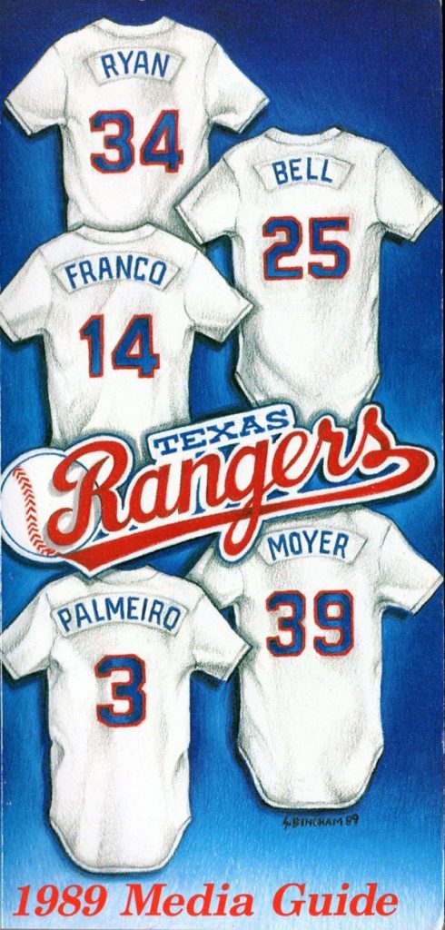 MLB Media Guide: Texas Rangers (1989)