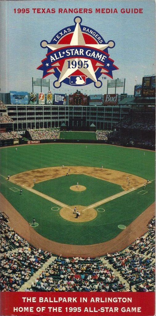 MLB Media Guide: Texas Rangers (1995)