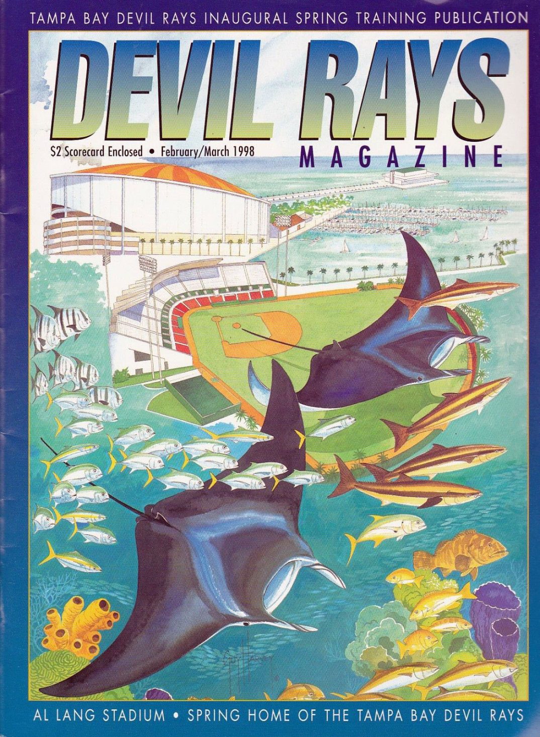 1998 Tampa Bay Devil Rays Game Publications – SportsPaper.info