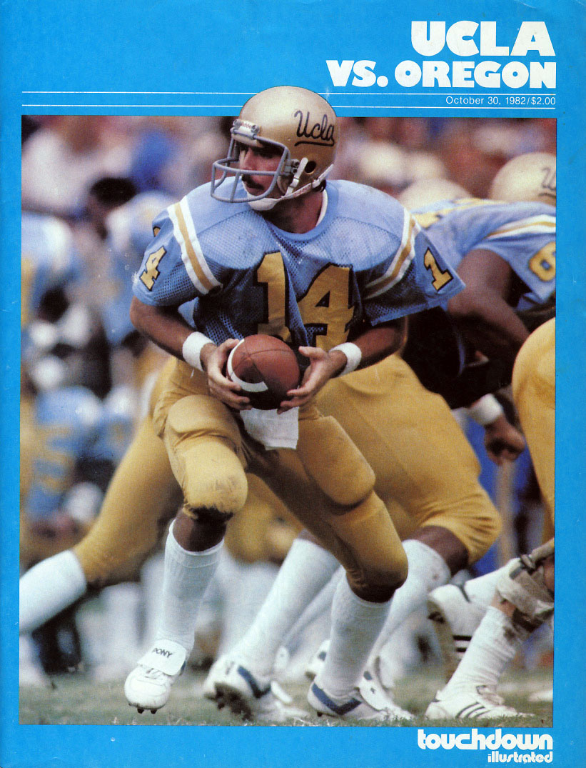 College Football Program: UCLA Bruins vs. Oregon Ducks (October 30, 1982)