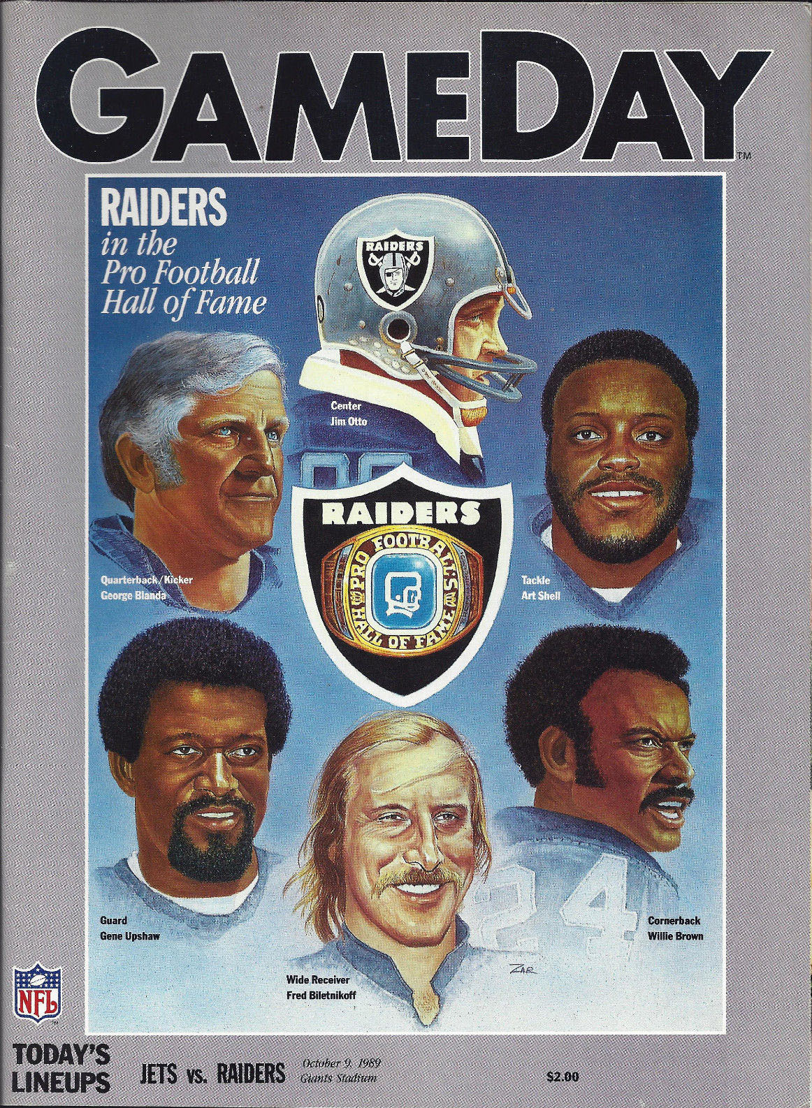 NFL Program: New York Jets vs. Los Angeles Raiders (October 9, 1989)