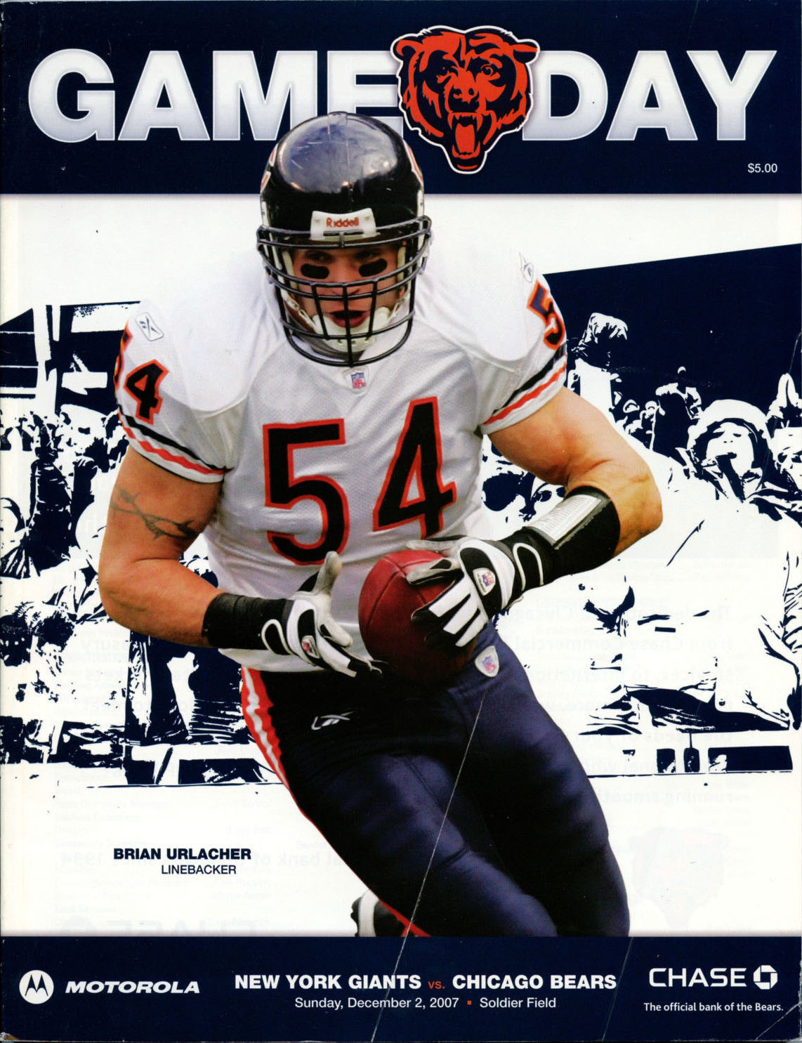 NFL Program: Chicago Bears vs. New York Giants (December 2, 2007)