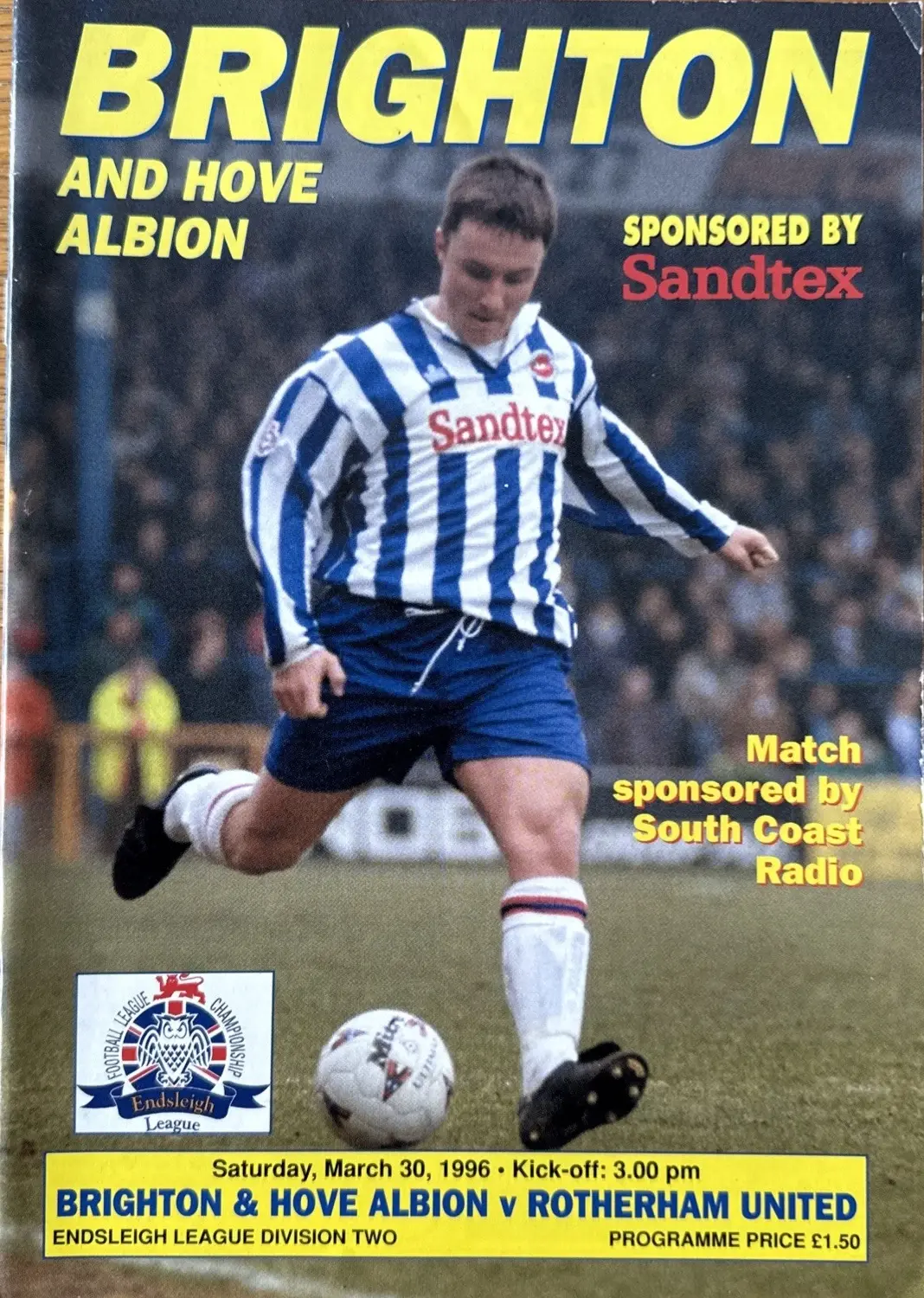 Brighton & Hove Albion vs. Rotherham United (March 30, 1996)