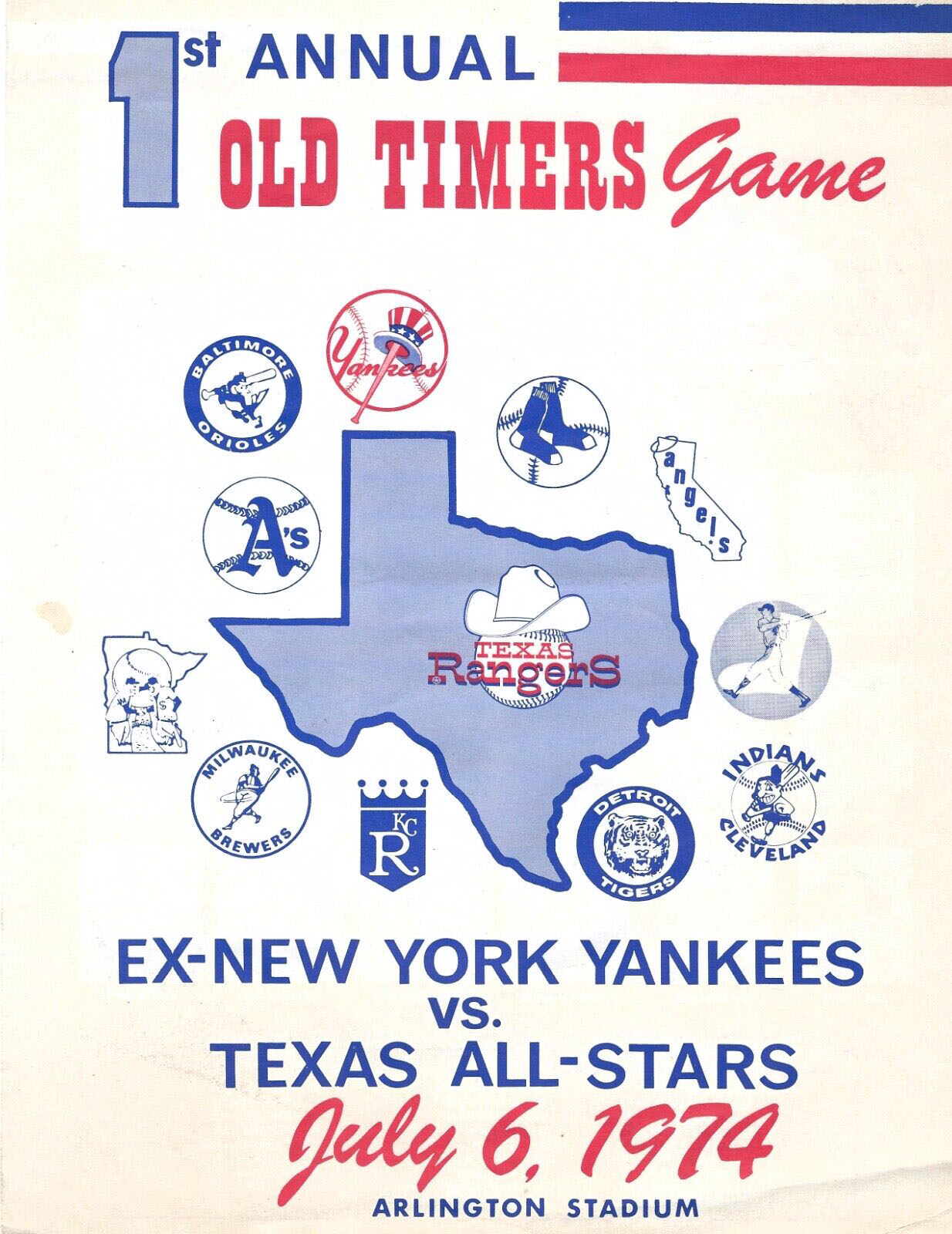 MLB Program: Texas Rangers (1974)