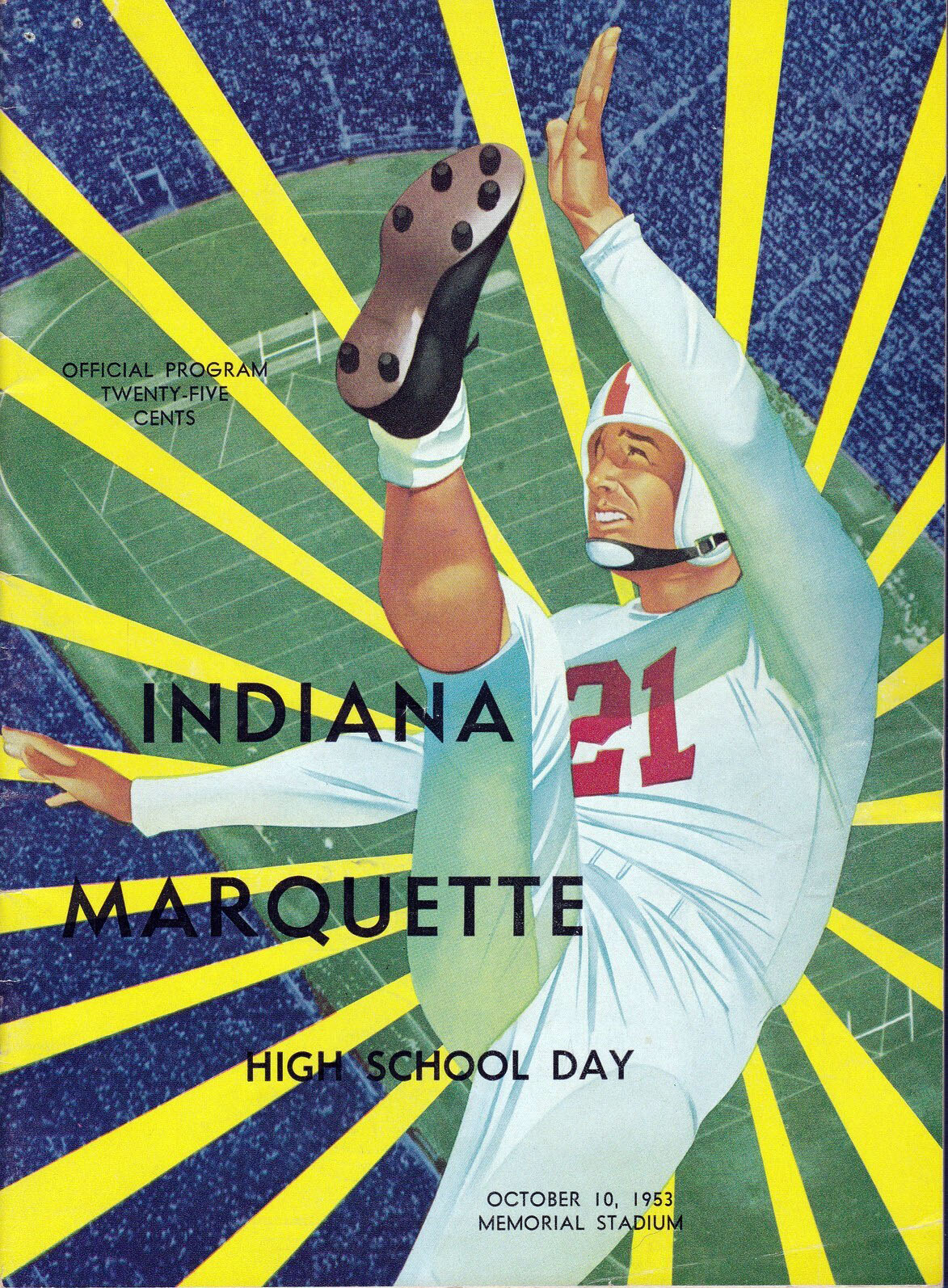 Indiana Hoosiers vs. Marquette Hilltoppers (October 10, 1953)
