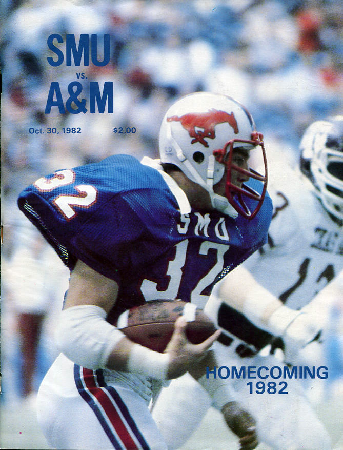 College Football Program: SMU Mustangs vs. Texas A&M Aggies (October 30, 1982)