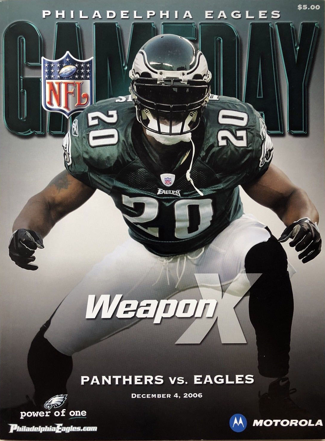 Philadelphia Eagles vs. Carolina Panthers (December 4, 2006)
