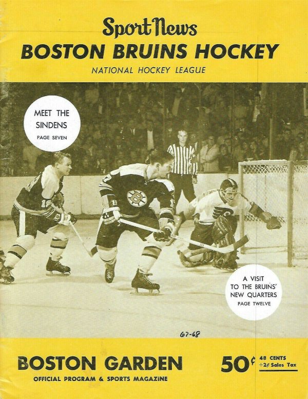 NHL Program: Boston Bruins (1967-68)