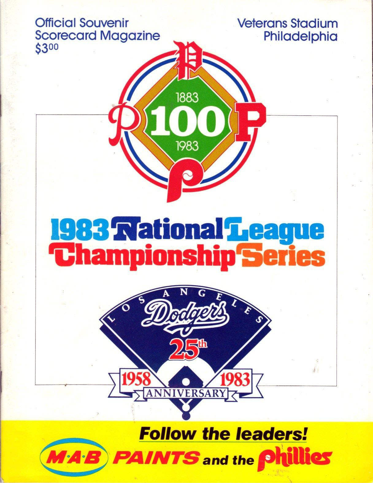MLB NLCS Program: Philadelphia Phillies (1983)