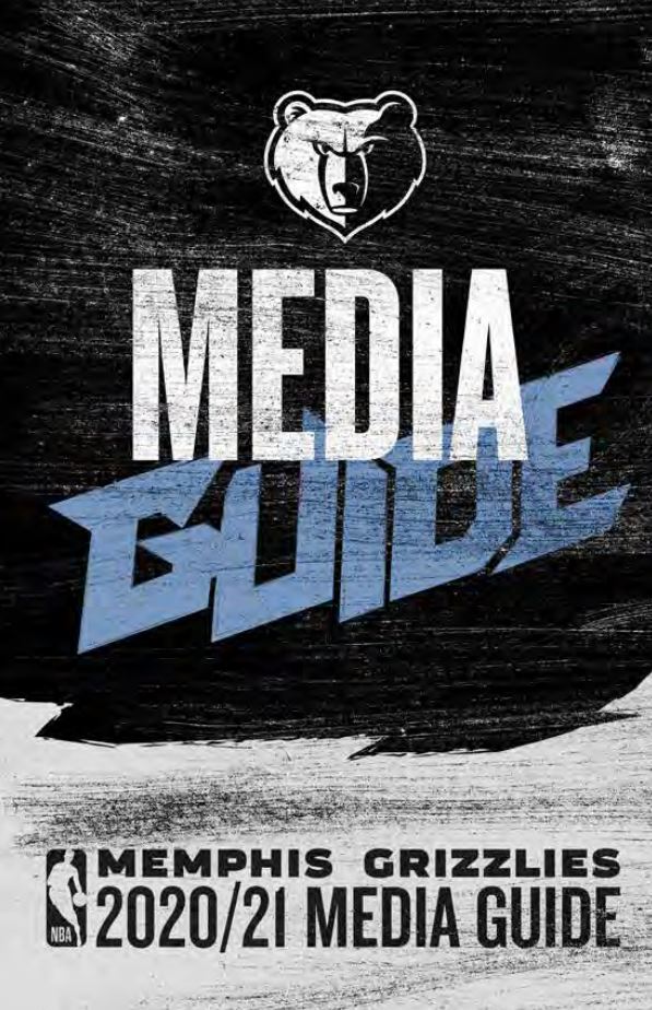 2020-21 Memphis Grizzlies media guide