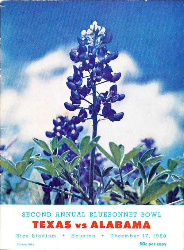 1960 Bluebonnet Bowl program