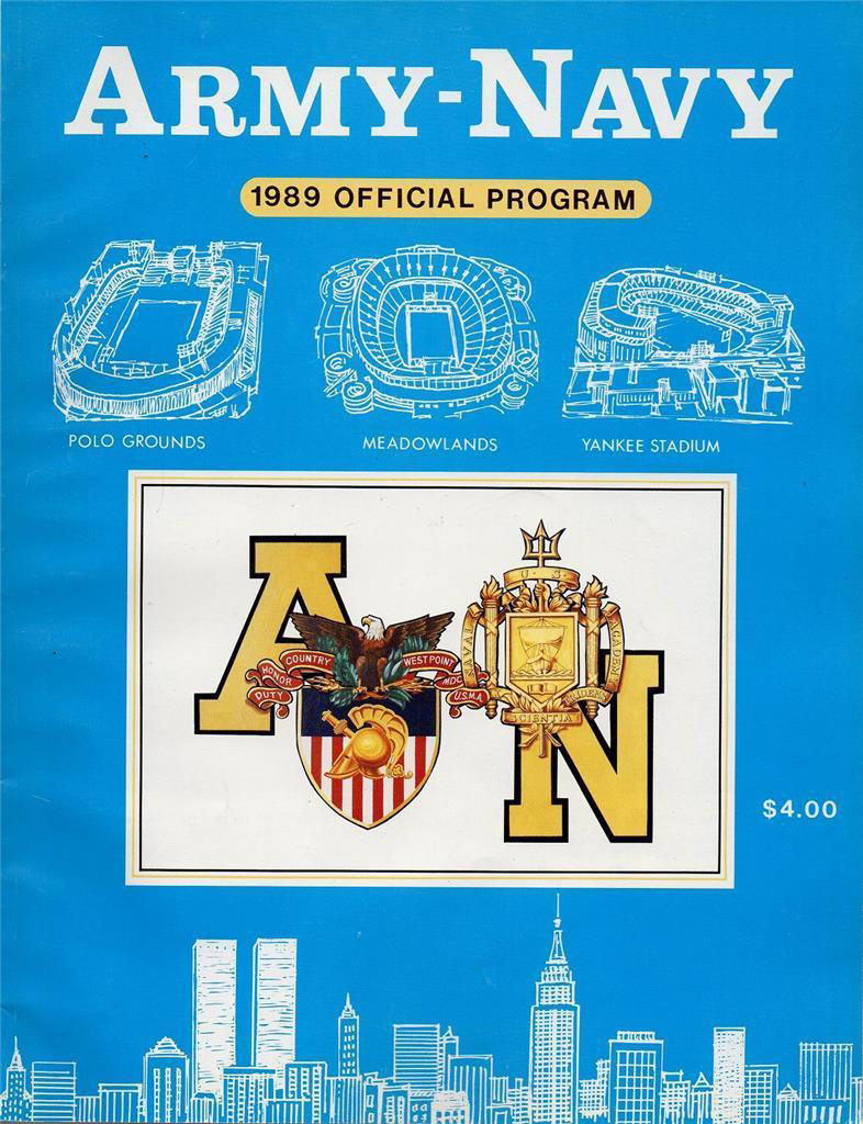 College Football Program: Army Cadets vs. Navy Midshipmen (December 9, 1989)