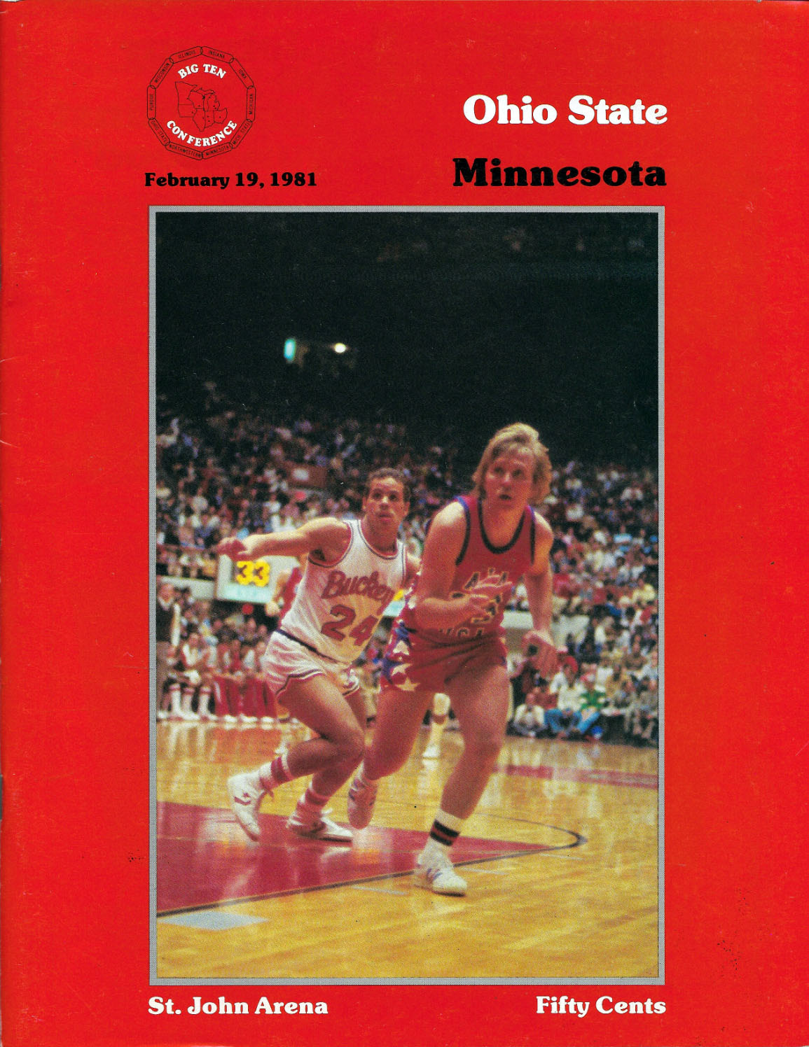 Ohio State Buckeyes vs. Minnesota Golden Gophers (February 19, 1981)