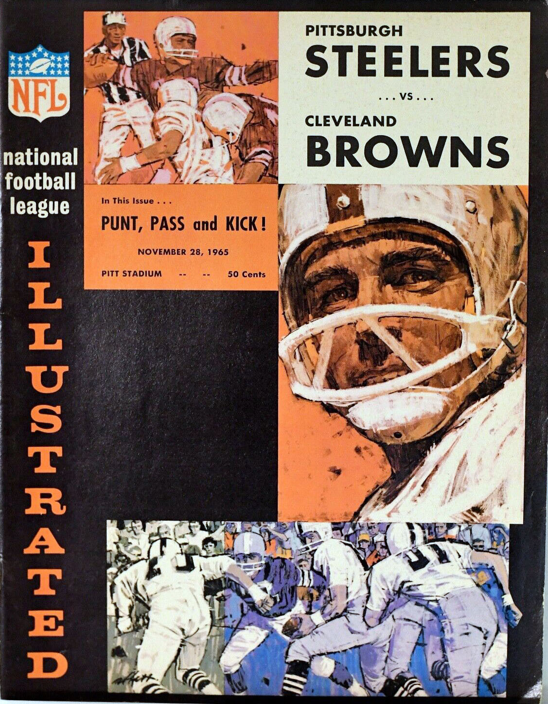 NFL Program: Pittsburgh Steelers vs. Cleveland Browns (November 28, 1965)