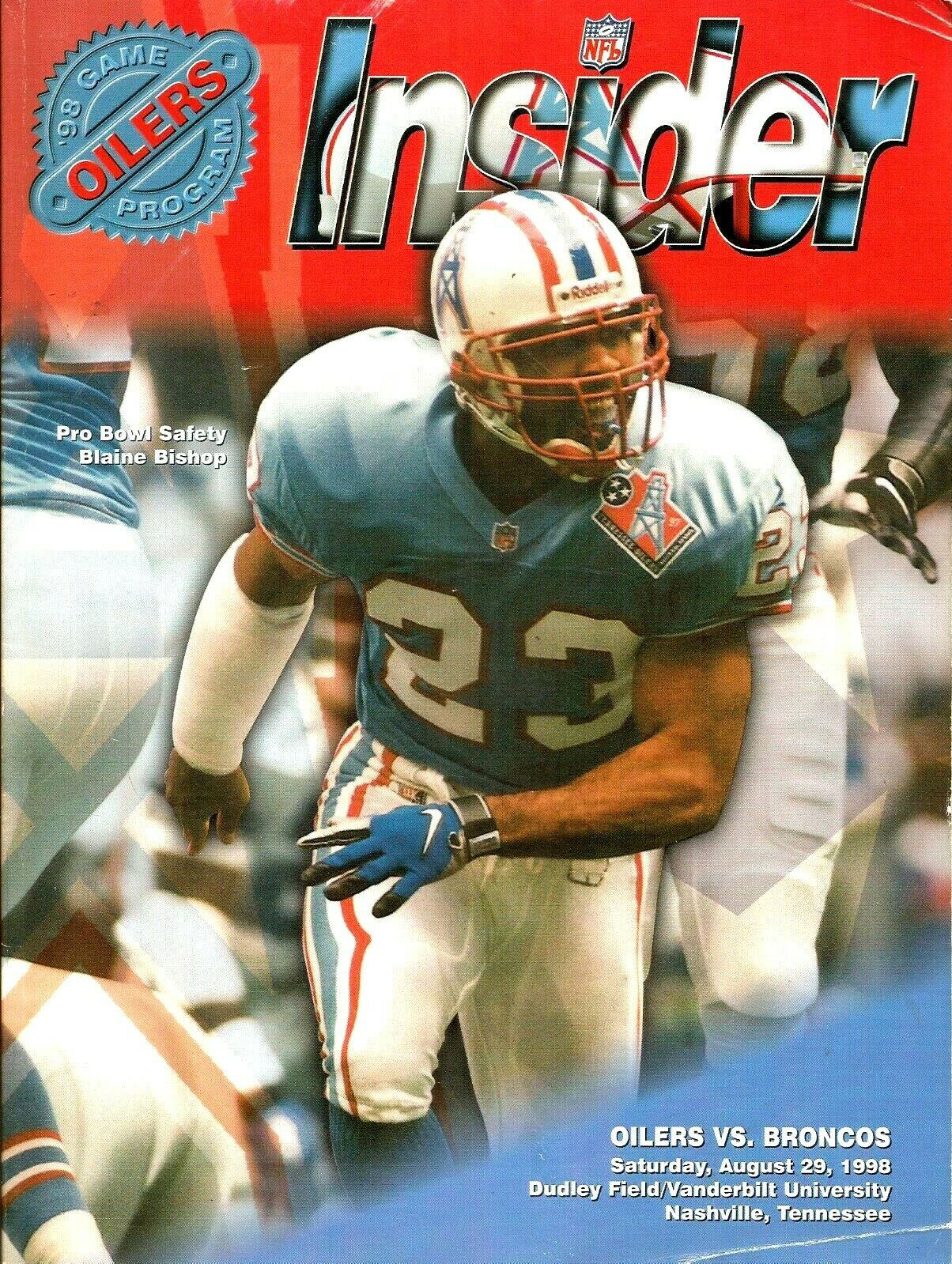 Tennessee Oilers vs. Denver Broncos (August 29, 1998)