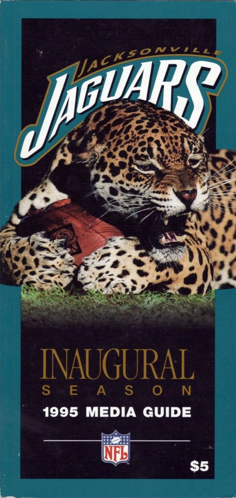 1995 Jacksonville Jaguars media guide