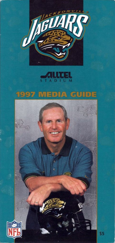 1997 Jacksonville Jaguars media guide