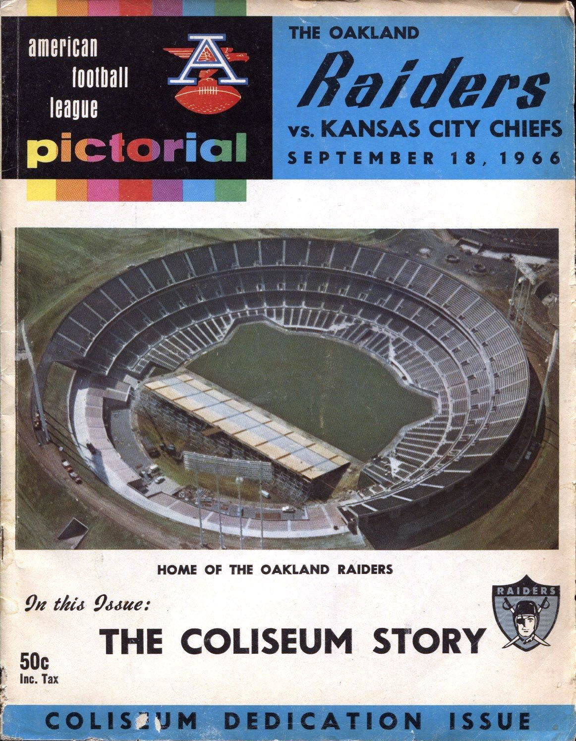 Oakland Raiders vs. Kansas City Chiefs (September 18, 1966)