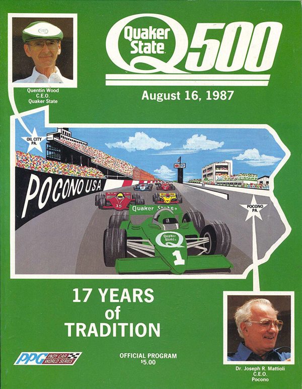 1987 Quaker State 500 program