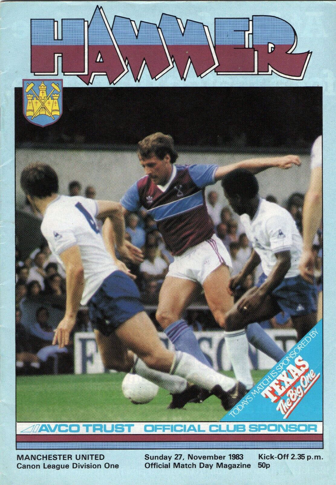 West Ham United vs. Manchester United (November 27, 1983)