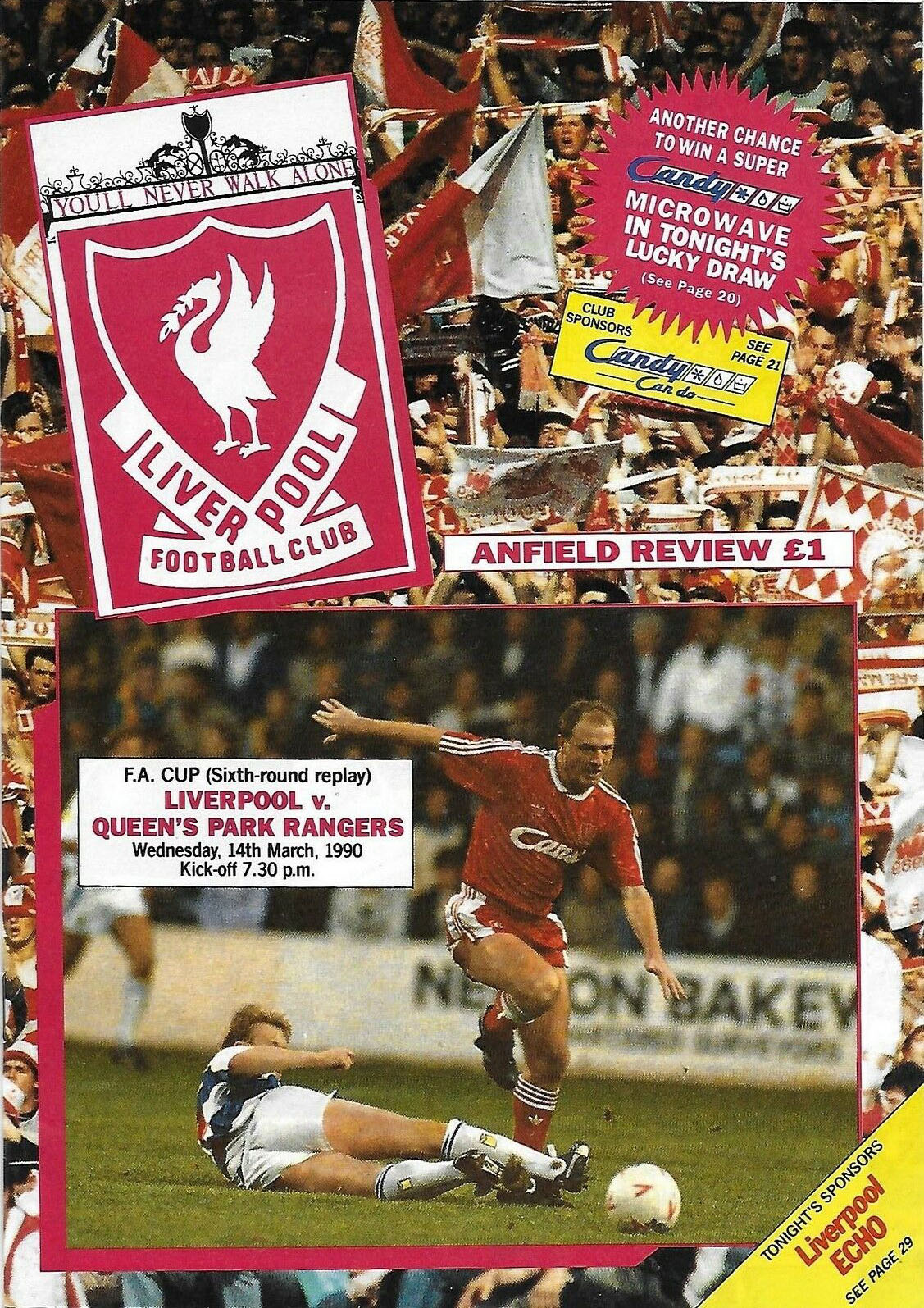 Liverpool vs. Queens Park Rangers (March 14, 1990)