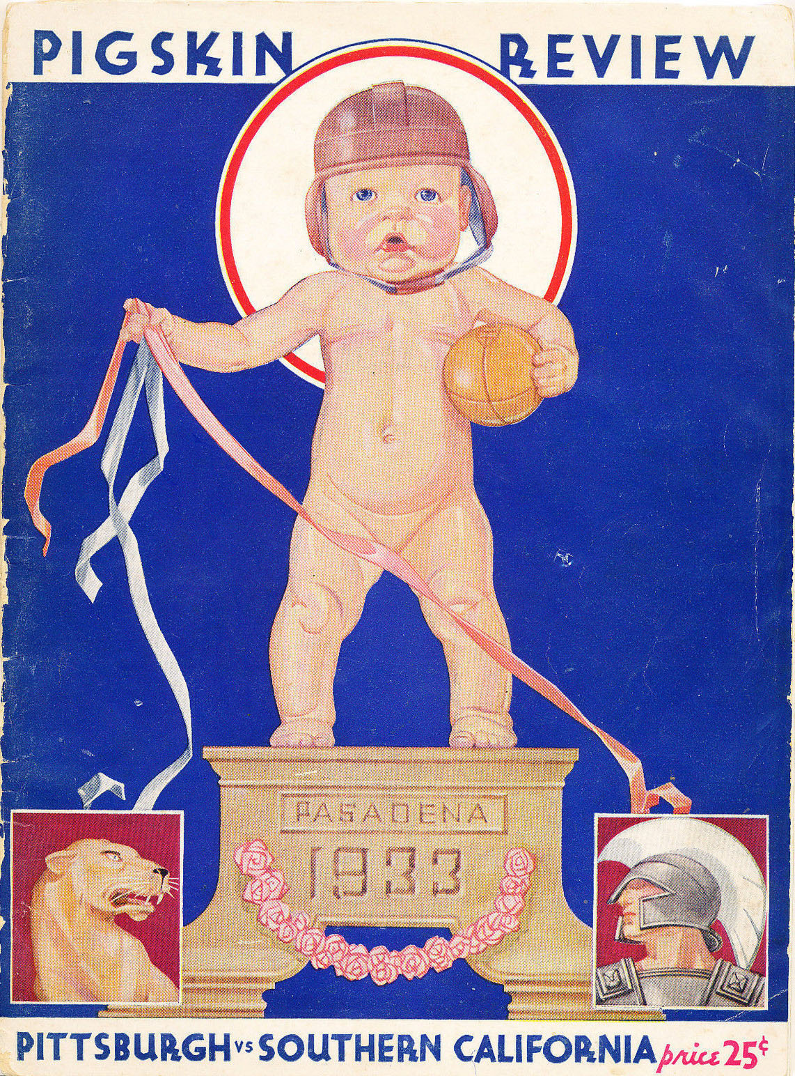 1933 Rose Bowl program