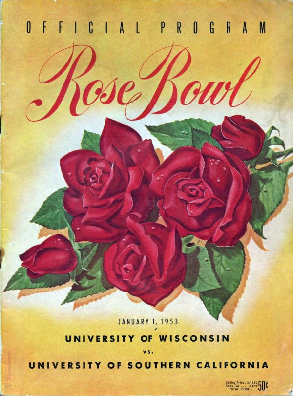 1953 Rose Bowl program