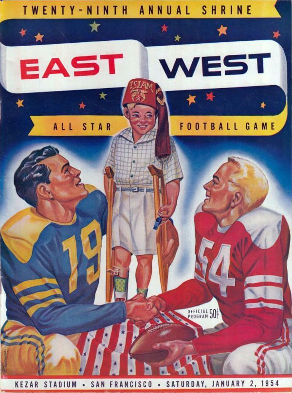 1954 East-West Shrine Game program