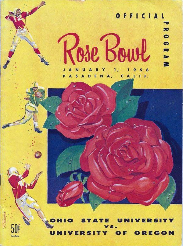 1958 Rose Bowl program