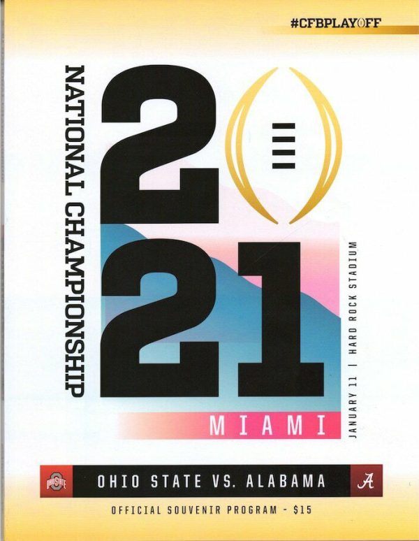 2021 College Football Playoff National Championship program