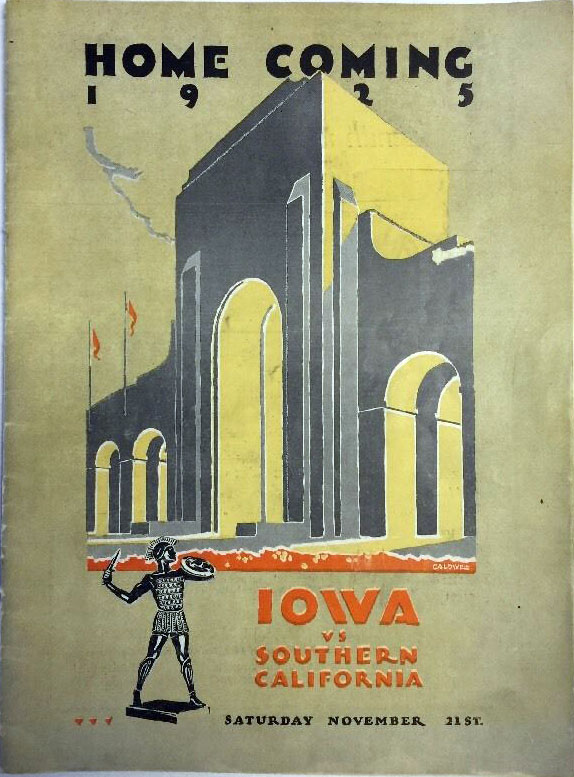 College Football Program: USC Trojans vs. Iowa Hawkeyes (November 21, 1925)