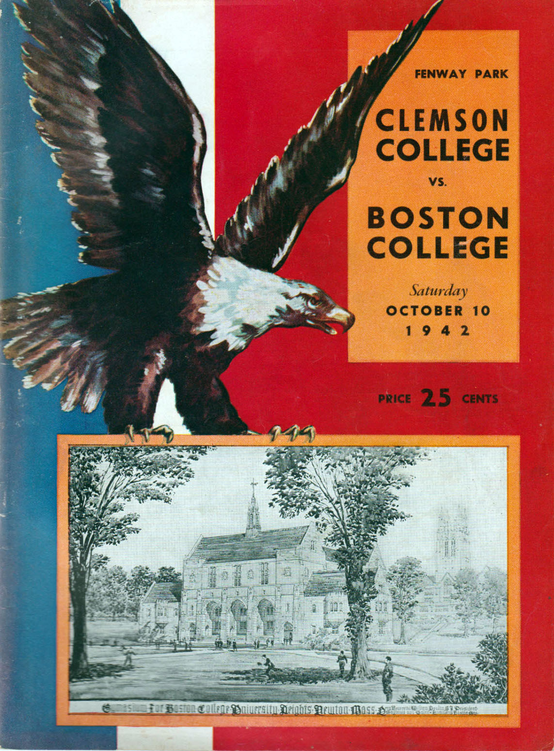 Boston College Eagles vs. Clemson Tigers (October 10, 1942)