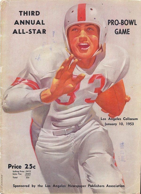 1953 Pro Bowl program