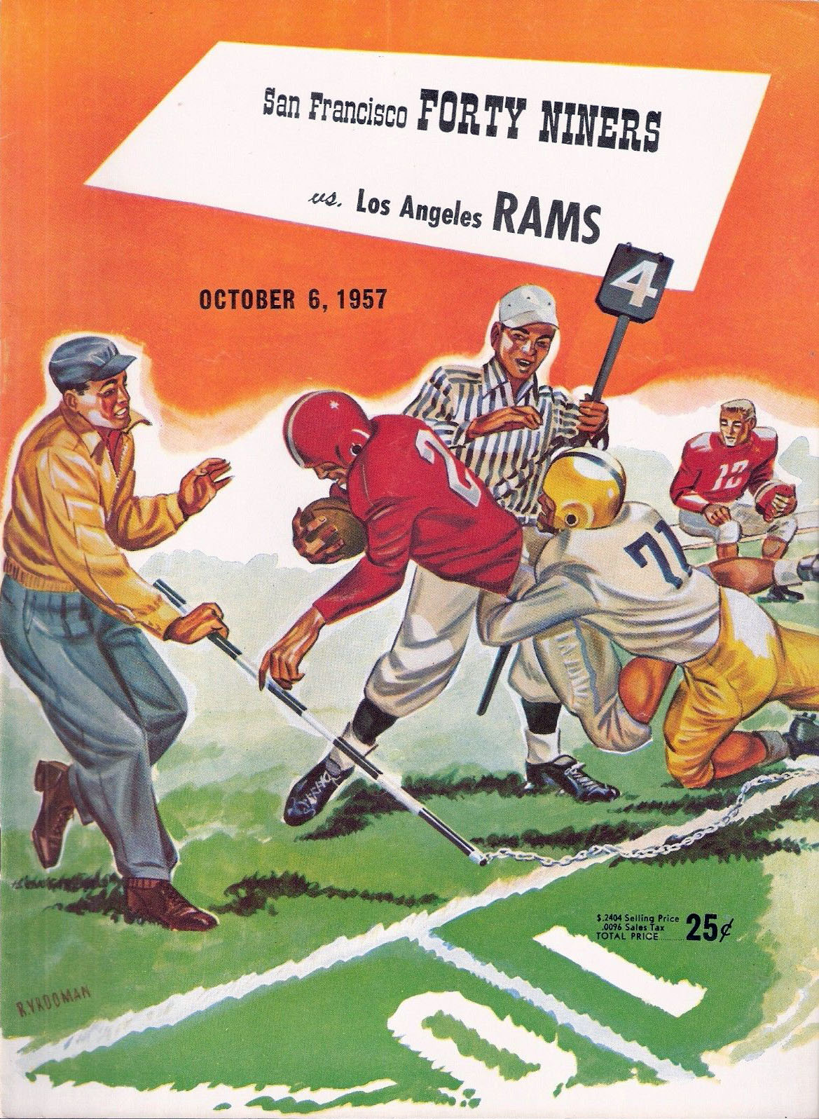 San Francisco 49ers vs. Los Angeles Rams (October 6, 1957)