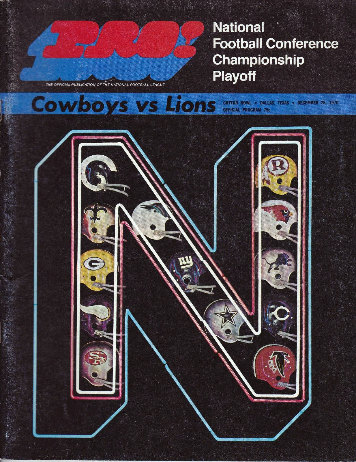 Dallas Cowboys vs. Detroit Lions (December 26, 1970)