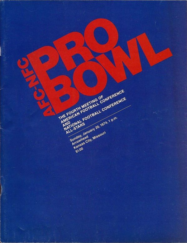 1974 Pro Bowl program