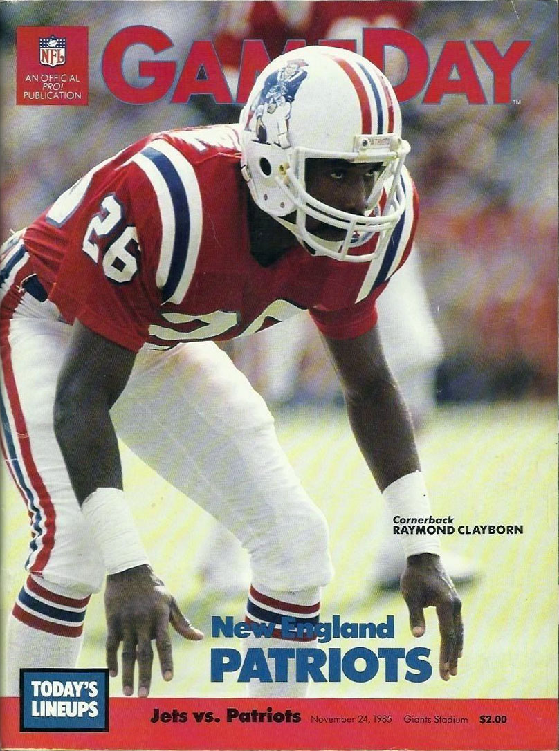 NFL Program: New York Jets vs. New England Patriots (November 24, 1985)