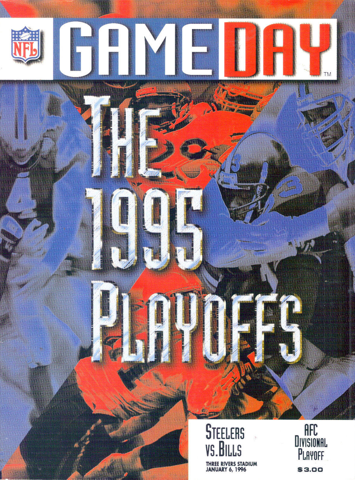 NFL Program: Pittsburgh Steelers vs. Buffalo Bills (January 6, 1996)