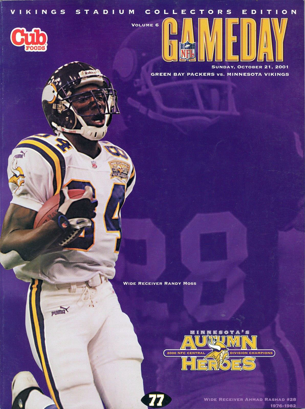 Minnesota Vikings vs. Green Bay Packers (October 21, 2001)