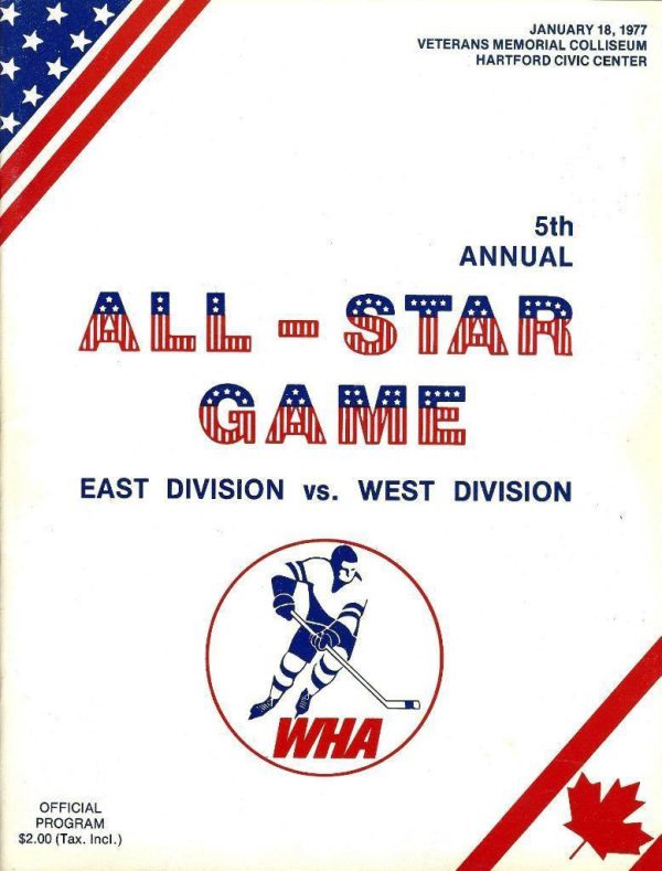 1977 WHA All-Star Game Program