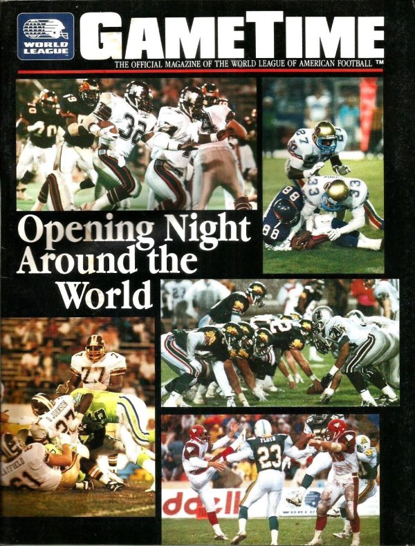 1991 WLAF Game Time Magazine