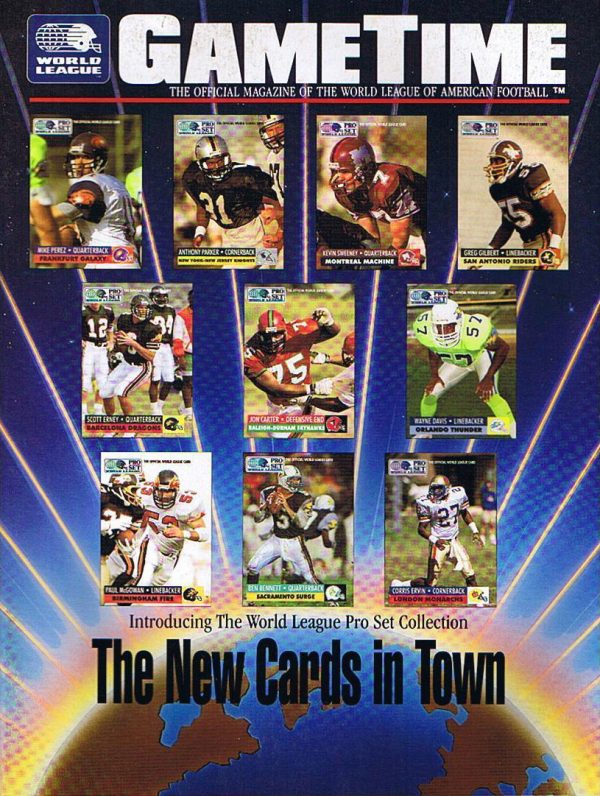 1991 WLAF Game Time Magazine