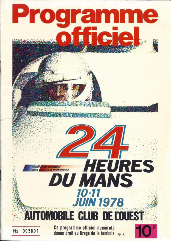1978 24 Hours of Le Mans program